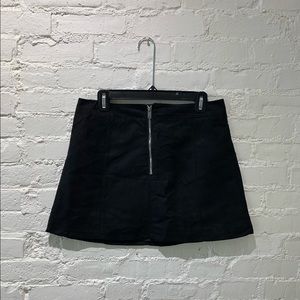 H&M Faux Suede Skirt w/ Zipper